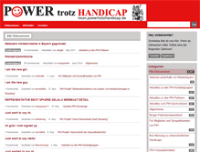 Tablet Screenshot of forum.powertrotzhandicap.de